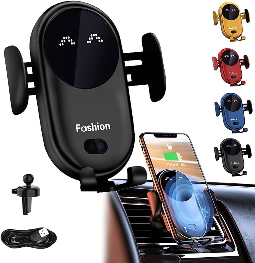 Wireless Fast Charging Vent Mount Smart Sensing Auto Grip Phone Mount