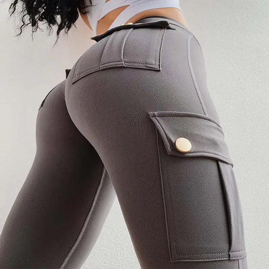 High-Waisted Cargo Yoga Pants: Stylish & Functional for Every Workout